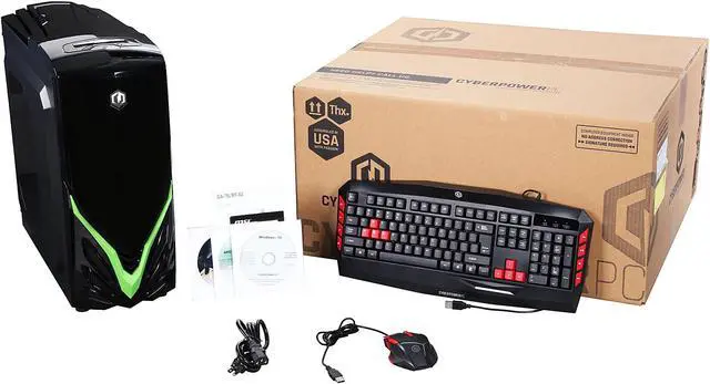 Alt view image 11 of 10 - CyberpowerPC Gamer Ultra 2140 Desktop PC AMD FX-Series FX-6300 (3.50 GHz) NVIDIA GeForce GT 730 2 GB 8 GB DDR3 500 GB HDD  Windows 10 Home 64-Bit