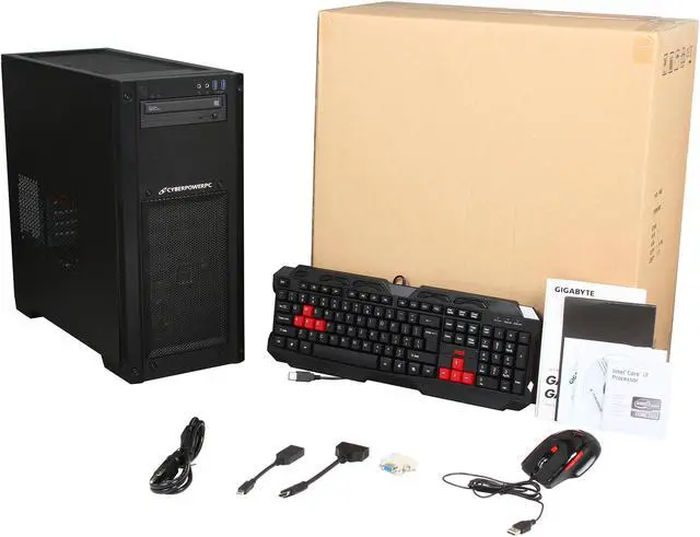 Alt view image 10 of 10 - CyberpowerPC Desktop PC Gamer Xtreme 1375 Intel Core i7-3770K 16GB DDR3 1TB HDD AMD Radeon HD 7870 2GB Windows 8 64-Bit