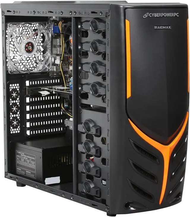 Alt view image 7 of 10 - CyberpowerPC Desktop PC Gamer Ultra 2150 AMD FX-Series FX-4100 8GB DDR3 1TB HDD NVIDIA GeForce GT 610 Windows 8 64-Bit