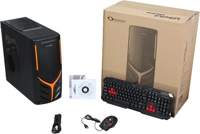 Alt view image 10 of 10 - CyberpowerPC Desktop PC Gamer Ultra 2150 AMD FX-Series FX-4100 8GB DDR3 1TB HDD NVIDIA GeForce GT 610 Windows 8 64-Bit