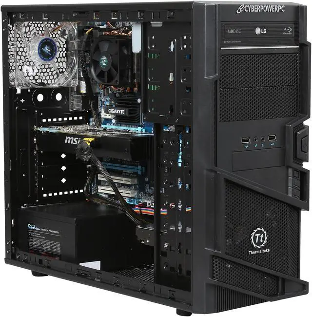 Alt view image 7 of 9 - CyberpowerPC Desktop PC Gamer Ultra 2161 AMD FX-Series FX-8350 16GB DDR3 2TB HDD Nvidia Geforce GTX 670 2GB Windows 7 Home Premium 64-Bit