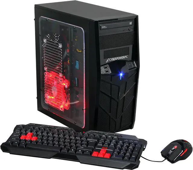 Main image of CyberpowerPC Desktop PC Gamer Ultra 2163 AMD FX-Series FX-4130 4GB DDR3 500GB HDD AMD Radeon HD 6450 1GB Windows 8 64-Bit