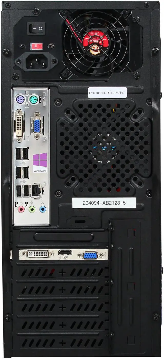 Alt view image 8 of 10 - CyberpowerPC Desktop PC Gamer Ultra 2163 AMD FX-Series FX-4130 4GB DDR3 500GB HDD AMD Radeon HD 6450 1GB Windows 8 64-Bit