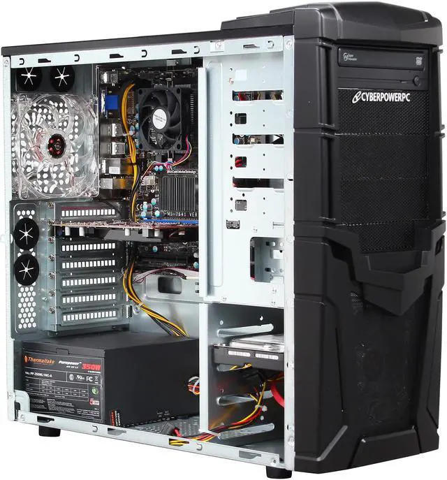 Alt view image 8 of 11 - CyberpowerPC Desktop PC Gamer Ultra 2165 AMD FX-Series FX-6300 8GB DDR3 1TB HDD AMD Radeon R7 250 2GB Windows 8.1 64-Bit