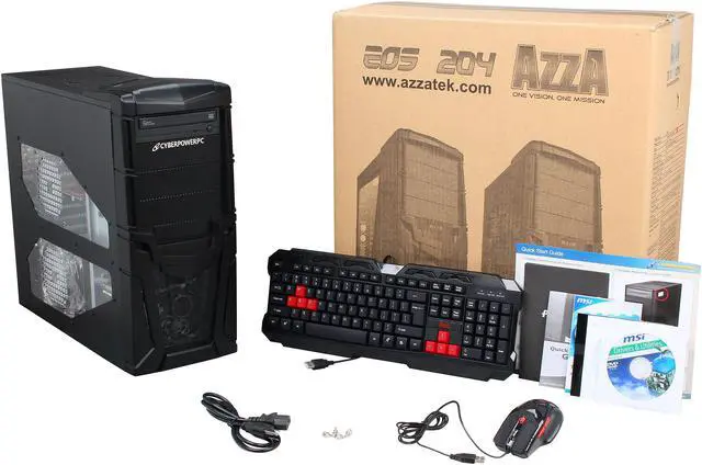 Alt view image 11 of 11 - CyberpowerPC Desktop PC Gamer Ultra 2165 AMD FX-Series FX-6300 8GB DDR3 1TB HDD AMD Radeon R7 250 2GB Windows 8.1 64-Bit