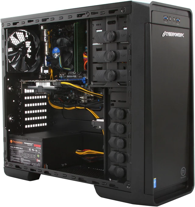 Alt view image 8 of 11 - CyberpowerPC Desktop PC Gamer Xtreme H100 Intel Core i5-4670K 8GB DDR3 1TB HDD NVIDIA GeForce GTX 650 1GB Windows 8 64-Bit