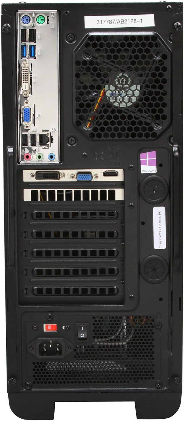 Alt view image 10 of 11 - CyberpowerPC Desktop PC Gamer Xtreme H100 Intel Core i5-4670K 8GB DDR3 1TB HDD NVIDIA GeForce GTX 650 1GB Windows 8 64-Bit