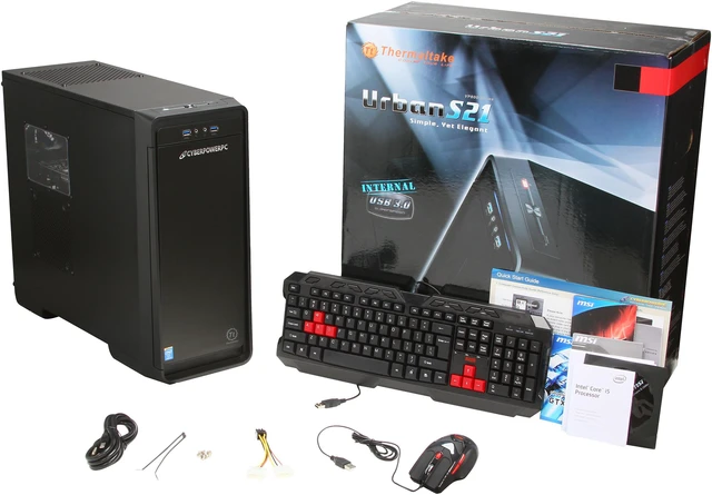 Alt view image 11 of 11 - CyberpowerPC Desktop PC Gamer Xtreme H100 Intel Core i5-4670K 8GB DDR3 1TB HDD NVIDIA GeForce GTX 650 1GB Windows 8 64-Bit