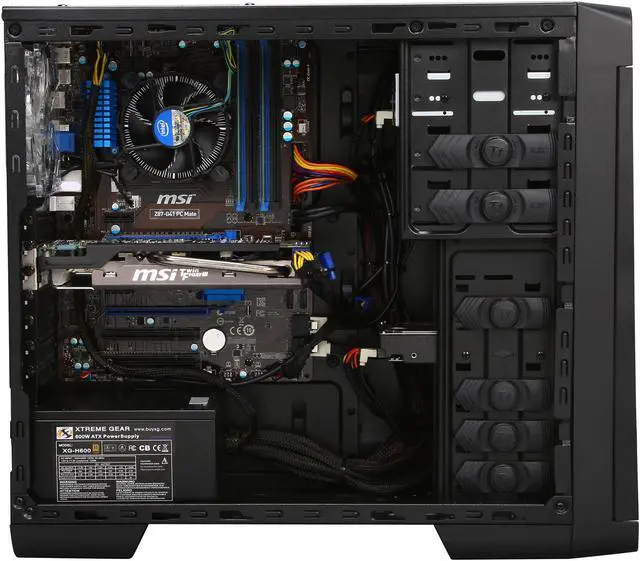 Alt view image 7 of 11 - CyberpowerPC Desktop PC Gamer Xtreme H300 Intel Core i7-4770K 8GB DDR3 2TB HDD NVIDIA Geforce GTX 660 2GB Windows 8.1 64-Bit
