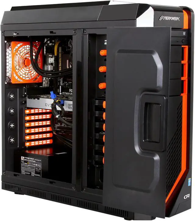 Alt view image 7 of 12 - CyberpowerPC Desktop PC Zeus EVO Thunder 200 Intel Core i5-4670K 16GB DDR3 2TB HDD NVIDIA GeForce GTX 760 2GB Windows 7 Home Premium 64-Bit