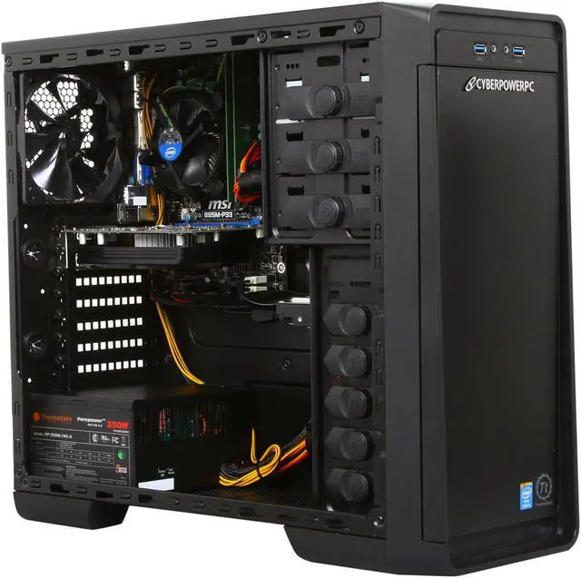 Alt view image 7 of 11 - CyberpowerPC Desktop PC Gamer Xtreme GXH600 Intel Core i5-4670K 8GB DDR3 500GB HDD AMD Radeon HD 7750 Windows 8 64-bit