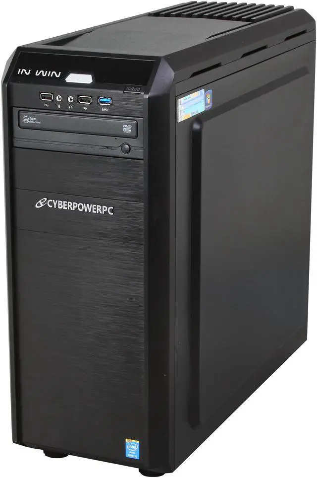 Alt view image 3 of 10 - CyberpowerPC Desktop PC Stealth Ronin 200 Intel Core i5-4570 8GB DDR3 2TB HDD NVIDIA GeForce GTX 760 2GB Windows 7 Home Premium 64-Bit