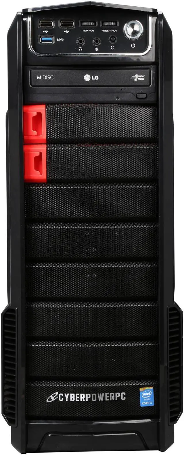 Alt view image 2 of 10 - CyberpowerPC Desktop PC Gamer Xtreme H710 Intel Core i7-4790K 8GB DDR3 2TB HDD AMD Radeon R7 250 2GB Windows 10 Home 64-bit