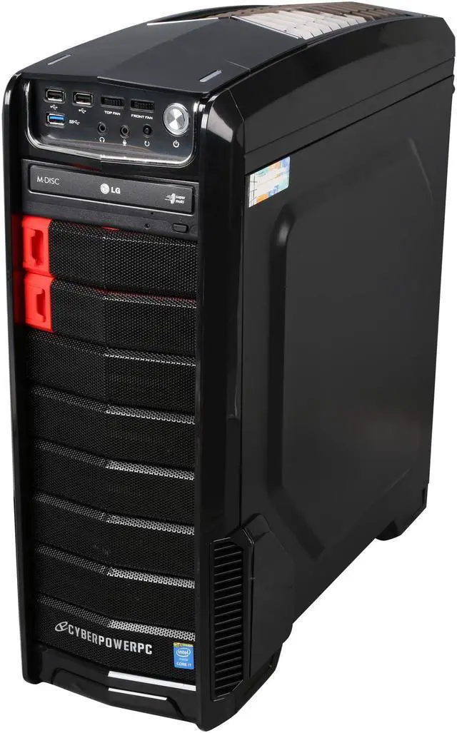 Alt view image 3 of 10 - CyberpowerPC Desktop PC Gamer Xtreme H710 Intel Core i7-4790K 8GB DDR3 2TB HDD AMD Radeon R7 250 2GB Windows 10 Home 64-bit