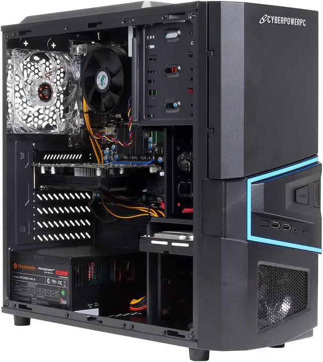 Alt view image 7 of 10 - CyberpowerPC Desktop PC Gamer Ultra 2175 AMD FX-Series FX-8100 8GB DDR3 500GB HDD AMD Radeon R7 250 2GB Windows 8.1 64-bit