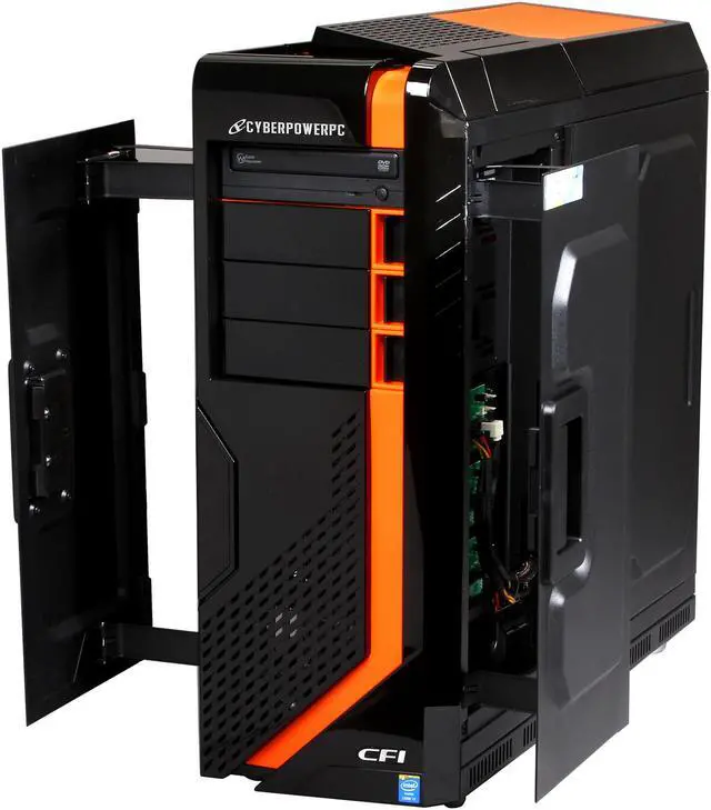 Alt view image 3 of 14 - CyberpowerPC Desktop PC Zeus EVO Thunder ZET350LQ Intel Core i7-4770K 16GB DDR3 2TB HDD AMD Radeon R9 270X Windows 8.1 64-Bit