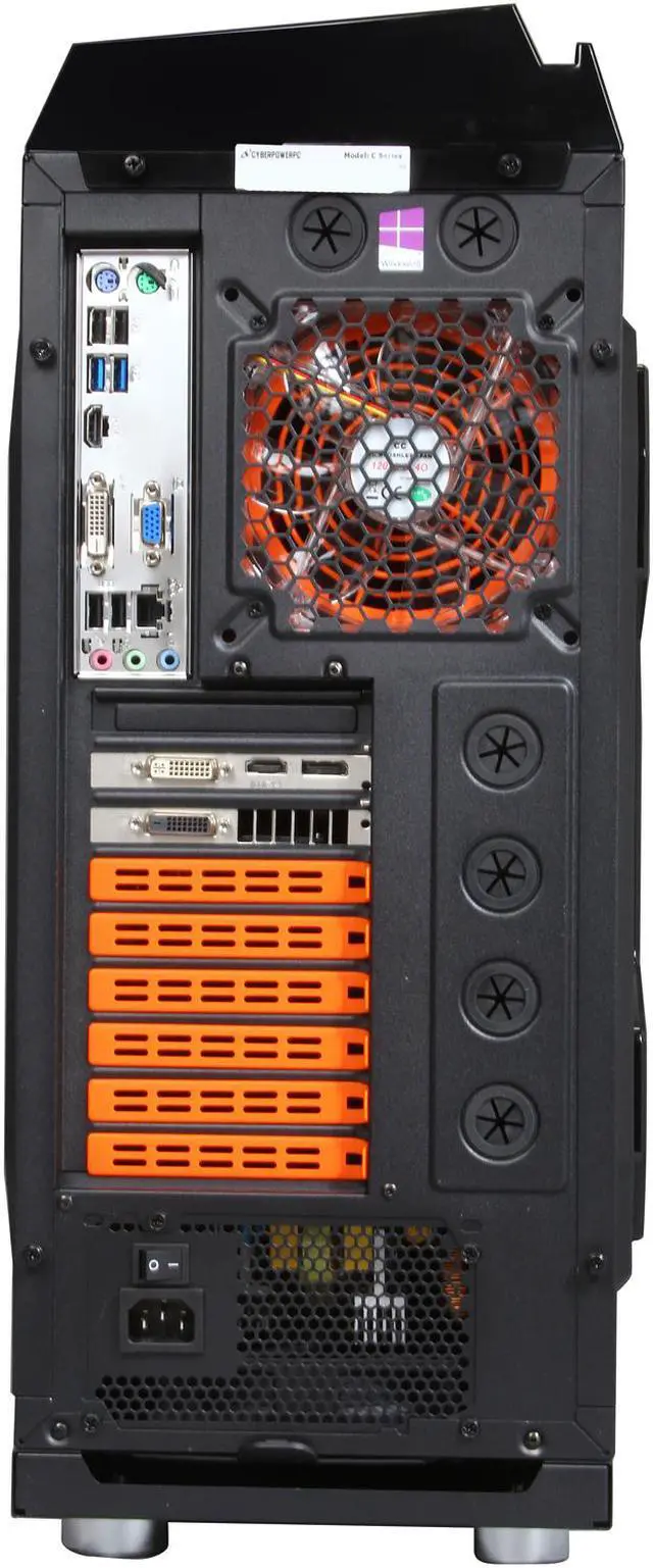Alt view image 12 of 14 - CyberpowerPC Desktop PC Zeus EVO Thunder ZET350LQ Intel Core i7-4770K 16GB DDR3 2TB HDD AMD Radeon R9 270X Windows 8.1 64-Bit