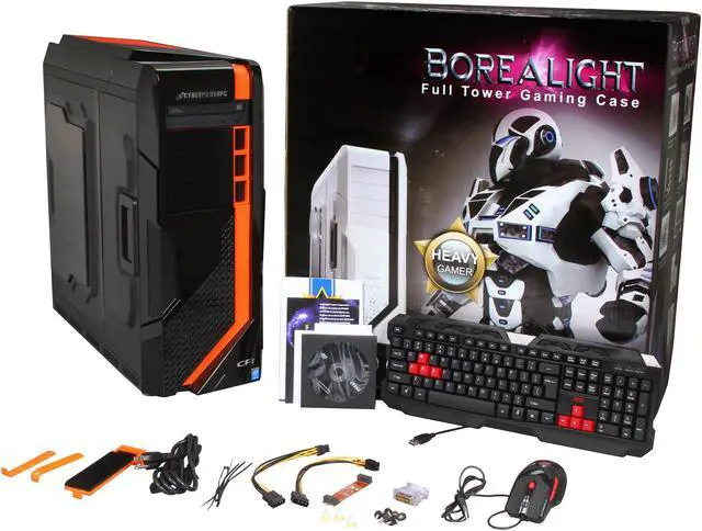 Alt view image 14 of 14 - CyberpowerPC Desktop PC Zeus EVO Thunder ZET350LQ Intel Core i7-4770K 16GB DDR3 2TB HDD AMD Radeon R9 270X Windows 8.1 64-Bit