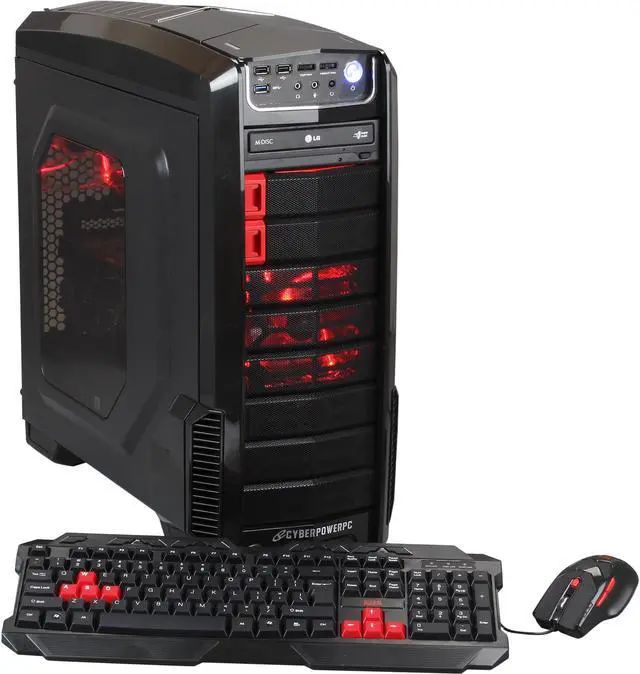 Main image of CyberpowerPC Desktop PC Mega Miner A200X (MMA200X) AMD FX-Series FX-6300 8GB DDR3 1TB HDD AMD Radeon R9 280X Windows 8.1 64-Bit