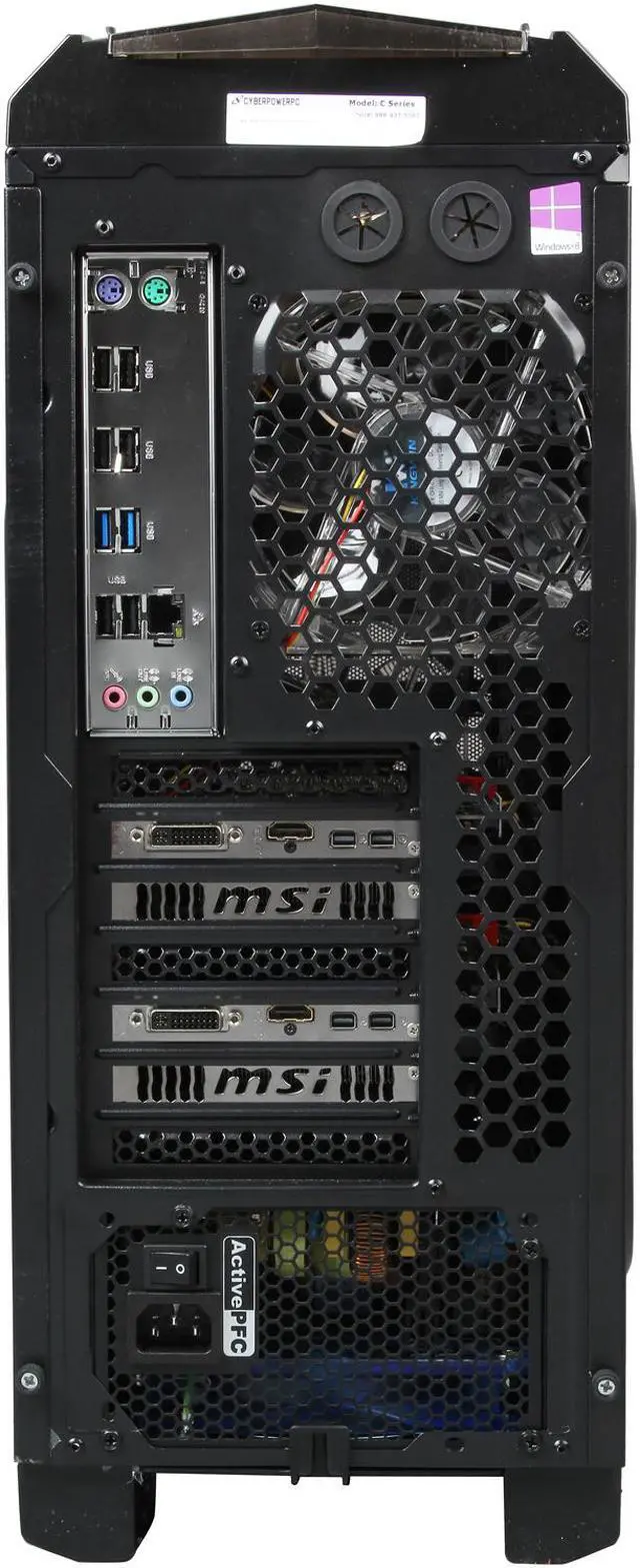 Alt view image 9 of 10 - CyberpowerPC Desktop PC Mega Miner A200X (MMA200X) AMD FX-Series FX-6300 8GB DDR3 1TB HDD AMD Radeon R9 280X Windows 8.1 64-Bit