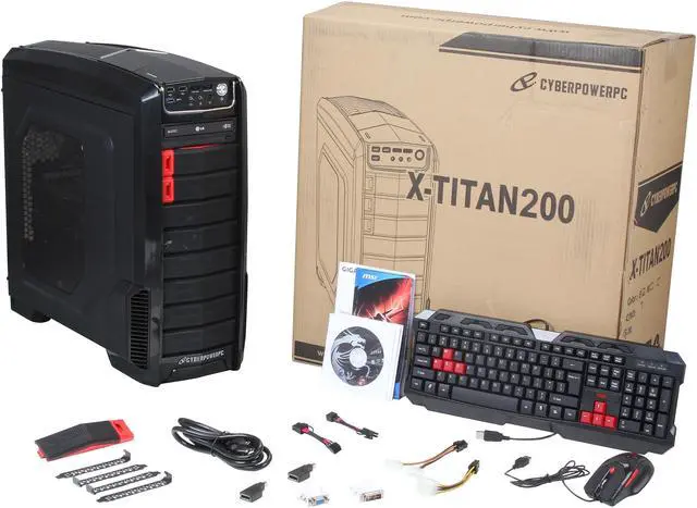 Alt view image 10 of 10 - CyberpowerPC Desktop PC Mega Miner A200X (MMA200X) AMD FX-Series FX-6300 8GB DDR3 1TB HDD AMD Radeon R9 280X Windows 8.1 64-Bit