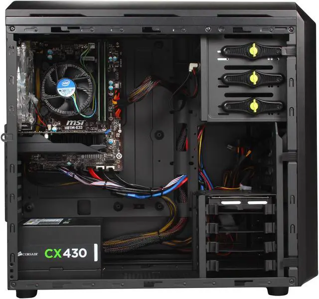 Alt view image 6 of 10 - CyberpowerPC Desktop PC Stealth Ronin 250 Intel Core i5-4690 8GB DDR3 2TB HDD NVIDIA GeForce GTX 750 Ti 2GB Windows 8.1 64-Bit