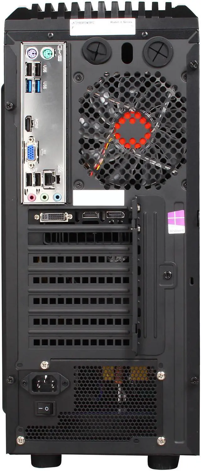 Alt view image 9 of 10 - CyberpowerPC Desktop PC Stealth Ronin 250 Intel Core i5-4690 8GB DDR3 2TB HDD NVIDIA GeForce GTX 750 Ti 2GB Windows 8.1 64-Bit