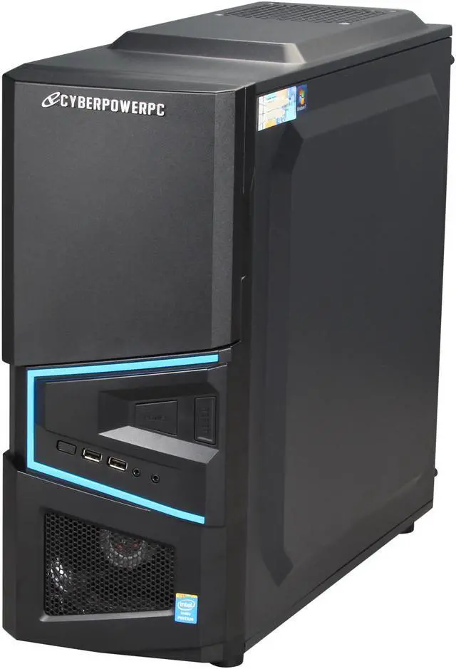 Alt view image 3 of 10 - CyberpowerPC Desktop PC Gamer Xtreme H125 Intel Pentium G3240 8GB DDR3 500GB HDD NVIDIA GeForce GT 610 1GB Windows 7 Home Premium 64-Bit