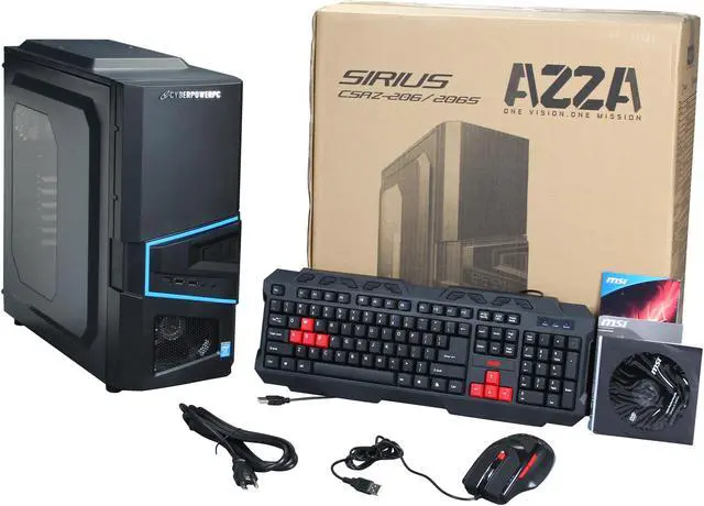 Alt view image 10 of 10 - CyberpowerPC Desktop PC Gamer Xtreme H125 Intel Pentium G3240 8GB DDR3 500GB HDD NVIDIA GeForce GT 610 1GB Windows 7 Home Premium 64-Bit