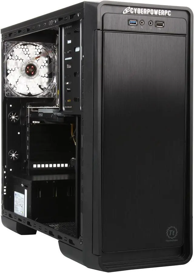 Alt view image 7 of 9 - CyberpowerPC Desktop PC Gamer Xtreme H880 GXH880 Intel Core i7-4790 8GB DDR3 1TB HDD NVIDIA GeForce GTX 750 1GB Windows 8.1 64-bit