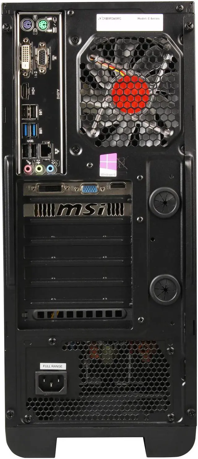 Alt view image 8 of 9 - CyberpowerPC Desktop PC Gamer Xtreme H880 GXH880 Intel Core i7-4790 8GB DDR3 1TB HDD NVIDIA GeForce GTX 750 1GB Windows 8.1 64-bit