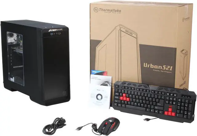 Alt view image 9 of 9 - CyberpowerPC Desktop PC Gamer Xtreme H880 GXH880 Intel Core i7-4790 8GB DDR3 1TB HDD NVIDIA GeForce GTX 750 1GB Windows 8.1 64-bit