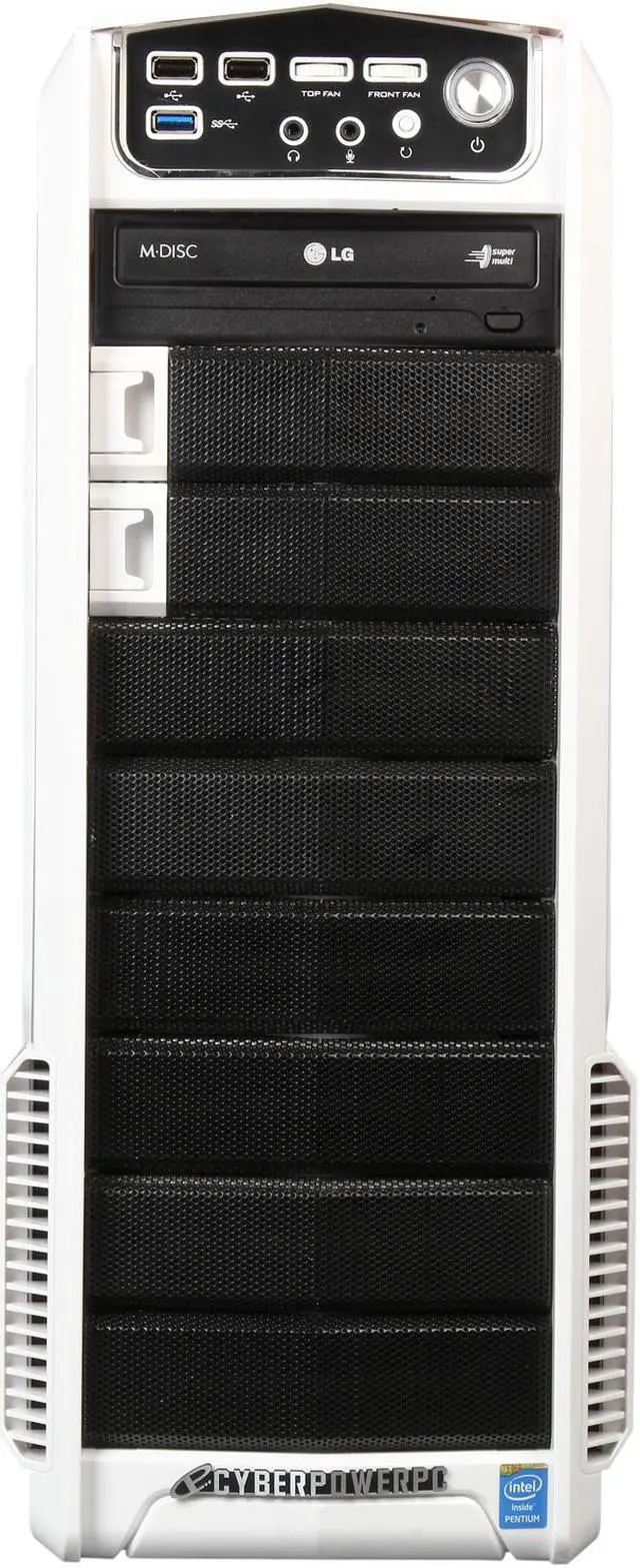 Alt view image 2 of 10 - CyberpowerPC Desktop PC Gamer Xtreme P100 Intel Pentium G3258 4GB DDR3 500GB HDD AMD Radeon R5 230 1GB Windows 8.1 64-Bit