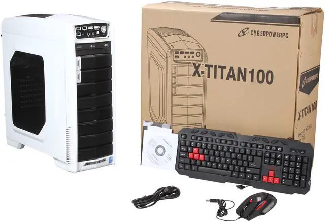 Alt view image 10 of 10 - CyberpowerPC Desktop PC Gamer Xtreme P100 Intel Pentium G3258 4GB DDR3 500GB HDD AMD Radeon R5 230 1GB Windows 8.1 64-Bit