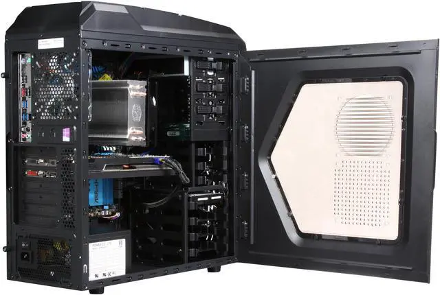 Alt view image 5 of 9 - CyberpowerPC Desktop PC Gamer Xtreme 1397 Intel Core i7-5820K 16GB DDR4 2TB HDD 256GB SSD AMD Radeon R9 280 3 GB Windows 8.1 64-Bit