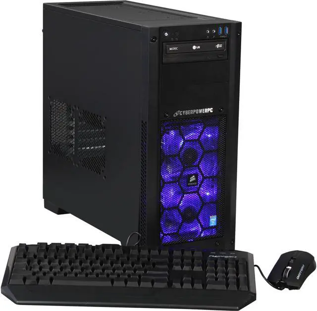 Main image of CyberpowerPC Desktop PC Reaper 250LQ Intel Core i7-5820K 16GB DDR4 2TB HDD NVIDIA GeForce GTX 780 3 GB Windows 8.1 64-Bit