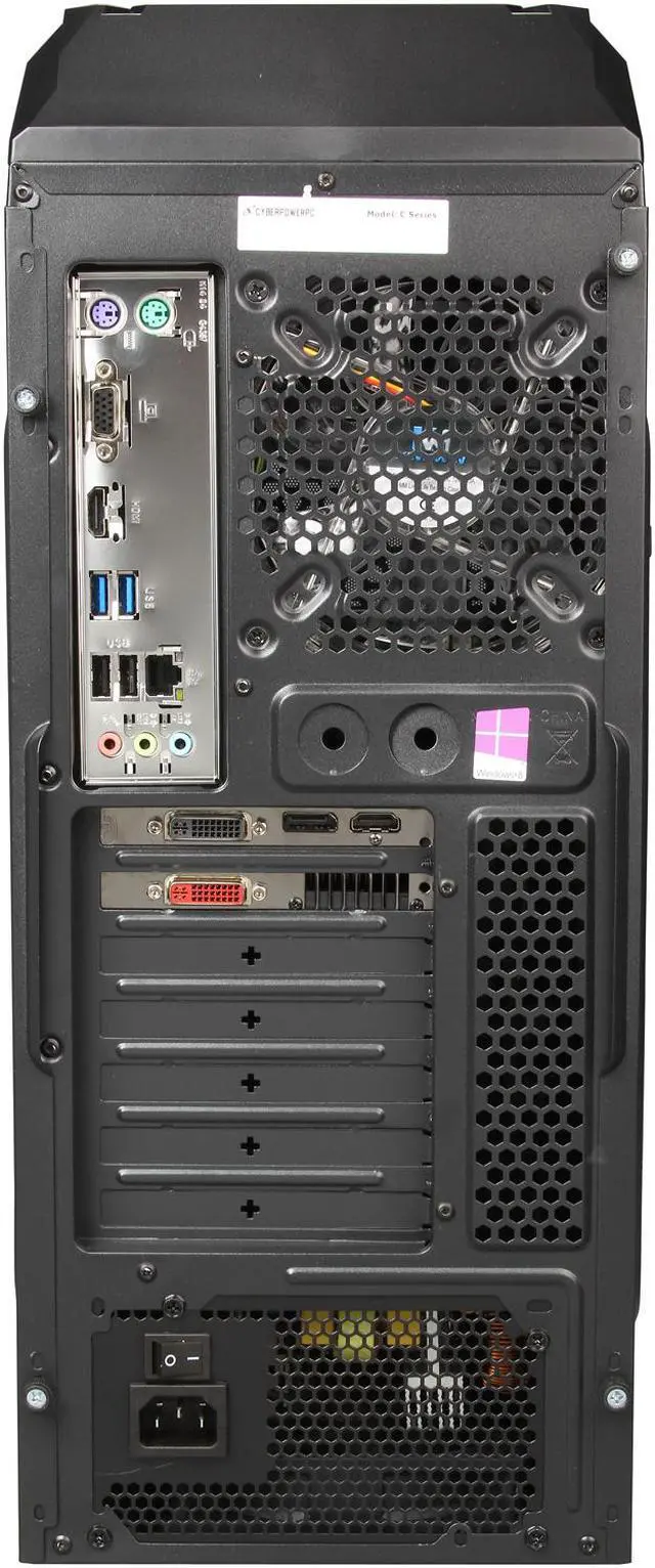 Alt view image 8 of 9 - CyberpowerPC Desktop PC Gamer Xtreme H245 Intel Core i7-4790K 16GB DDR3 2TB HDD AMD Radeon R9 270 2 GB Windows 8.1 64-Bit