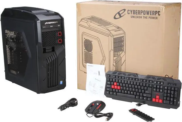 Alt view image 9 of 9 - CyberpowerPC Desktop PC Gamer Xtreme H245 Intel Core i7-4790K 16GB DDR3 2TB HDD AMD Radeon R9 270 2 GB Windows 8.1 64-Bit