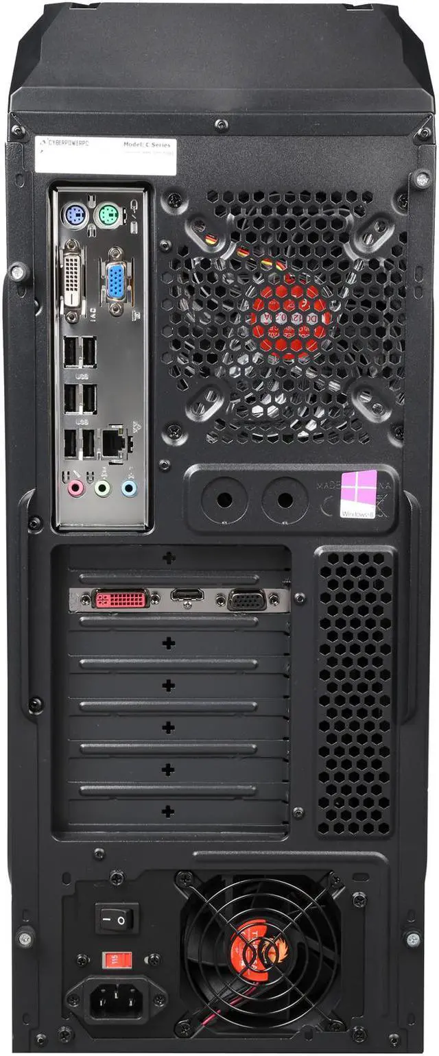 Alt view image 5 of 9 - CyberpowerPC Desktop PC Gamer Ultra 2202 (GU2202) AMD FX-Series FX-8320 (3.50 GHz) 8 GB DDR3 1 TB HDD AMD Radeon R7 250 2 GB Windows 10 Home 64-Bit