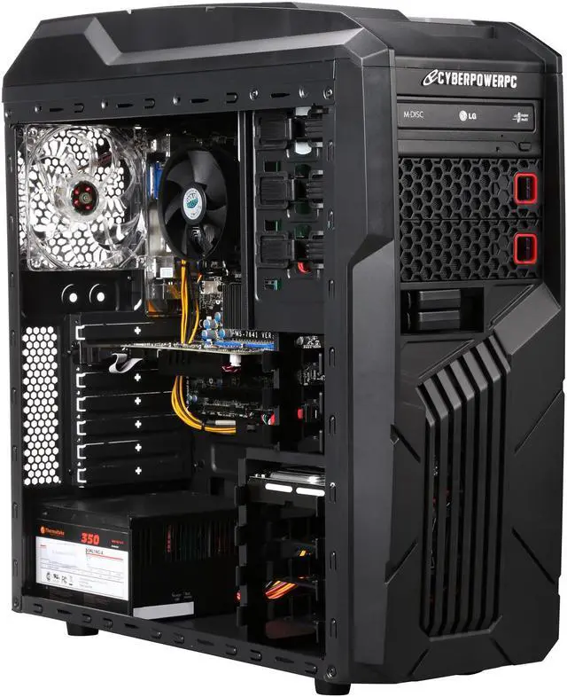 Alt view image 8 of 9 - CyberpowerPC Desktop PC Gamer Ultra 2202 (GU2202) AMD FX-Series FX-8320 (3.50 GHz) 8 GB DDR3 1 TB HDD AMD Radeon R7 250 2 GB Windows 10 Home 64-Bit