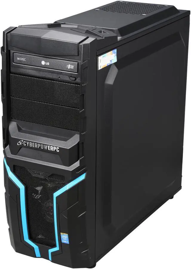 Alt view image 3 of 9 - CyberpowerPC Gamer Xtreme 1502 (GX1502) Desktop PCIntel Core i7 5820K (3.30GHz) 8GB DDR4 1TB HDD 120GB SSD Windows 8.1 64-bit