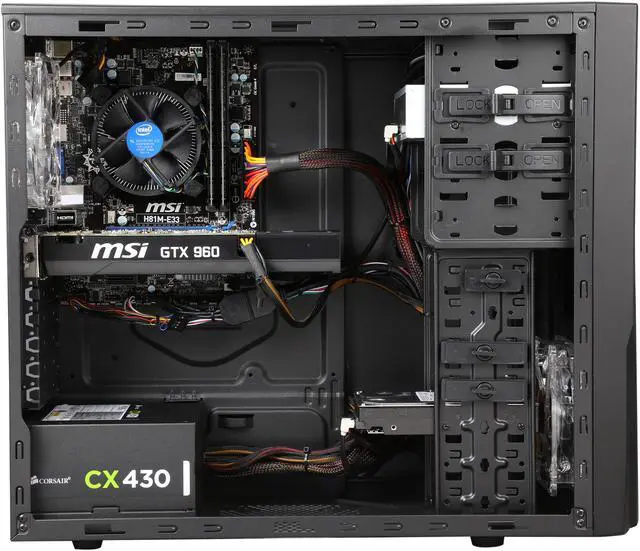Alt view image 6 of 9 - CyberpowerPC Desktop PC Stealth Raider 265 Intel Core i7-4790 16GB DDR3 2TB HDD NVIDIA GeForce GTX 960 2 GB Windows 8.1 64-Bit