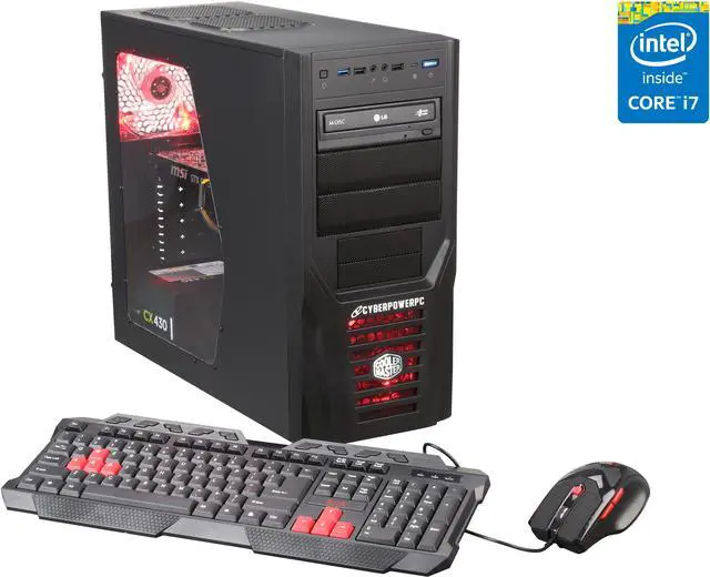 Main image of CyberpowerPC Desktop PC Stealth Raider 265 Intel Core i7-4790 16GB DDR3 2TB HDD NVIDIA GeForce GTX 960 2 GB Windows 8.1 64-Bit