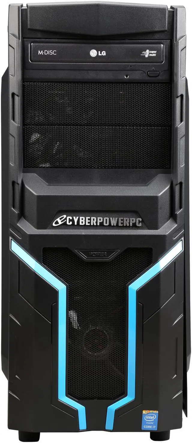Alt view image 2 of 9 - CyberpowerPC Desktop PC Gamer Xtreme 1507 Intel Core i7-5820K 8GB DDR4 1TB HDD 120GB SSD AMD Radeon R9 270 2GB Windows 8.1 64-Bit