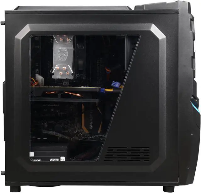 Alt view image 4 of 9 - CyberpowerPC Desktop PC Gamer Xtreme 1507 Intel Core i7-5820K 8GB DDR4 1TB HDD 120GB SSD AMD Radeon R9 270 2GB Windows 8.1 64-Bit