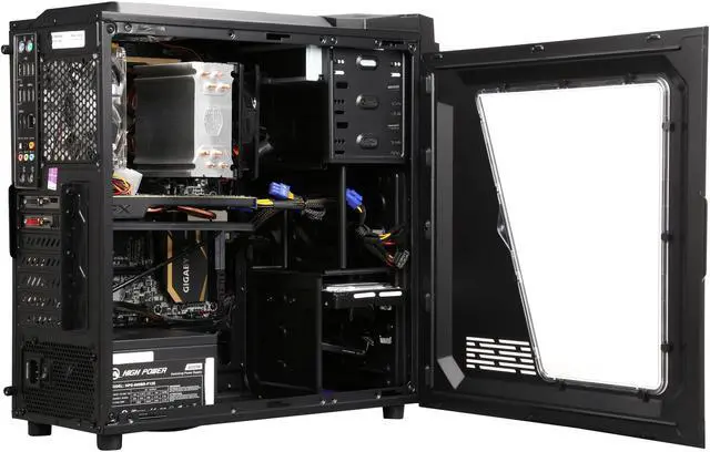 Alt view image 5 of 9 - CyberpowerPC Desktop PC Gamer Xtreme 1507 Intel Core i7-5820K 8GB DDR4 1TB HDD 120GB SSD AMD Radeon R9 270 2GB Windows 8.1 64-Bit