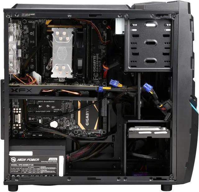 Alt view image 6 of 9 - CyberpowerPC Desktop PC Gamer Xtreme 1507 Intel Core i7-5820K 8GB DDR4 1TB HDD 120GB SSD AMD Radeon R9 270 2GB Windows 8.1 64-Bit