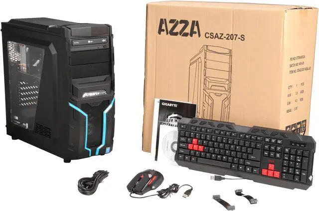 Alt view image 9 of 9 - CyberpowerPC Desktop PC Gamer Xtreme 1507 Intel Core i7-5820K 8GB DDR4 1TB HDD 120GB SSD AMD Radeon R9 270 2GB Windows 8.1 64-Bit