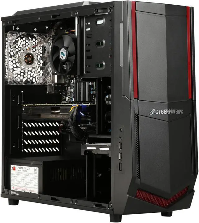 Alt view image 7 of 9 - CyberpowerPC Desktop Computer Gamer Ultra 2211 AMD FX-Series FX-8320 (3.50GHz) 8GB DDR3 2TB HDD NVIDIA GeForce GTX 980 Ti 6GB Windows 8.1 64-Bit