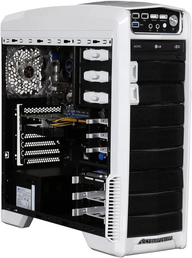 Alt view image 7 of 9 - CyberpowerPC Desktop Computer Gamer Ultra 2228 AMD FX-Series FX-6300 (3.50GHz) 8GB DDR3 1TB HDD AMD Radeon R7 360 2GB Windows 10 Home 64-bit